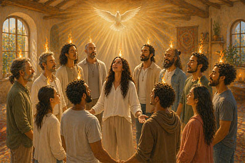 Pentecost icon as it appears today